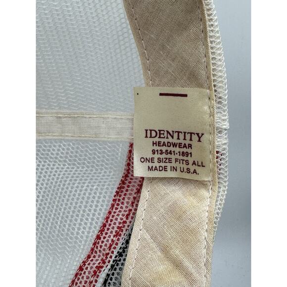 Vintage Ford Motorcraft Air Force 3 Stripe Snapback Hat Identity Tag USA Made - Picture 12 of 14